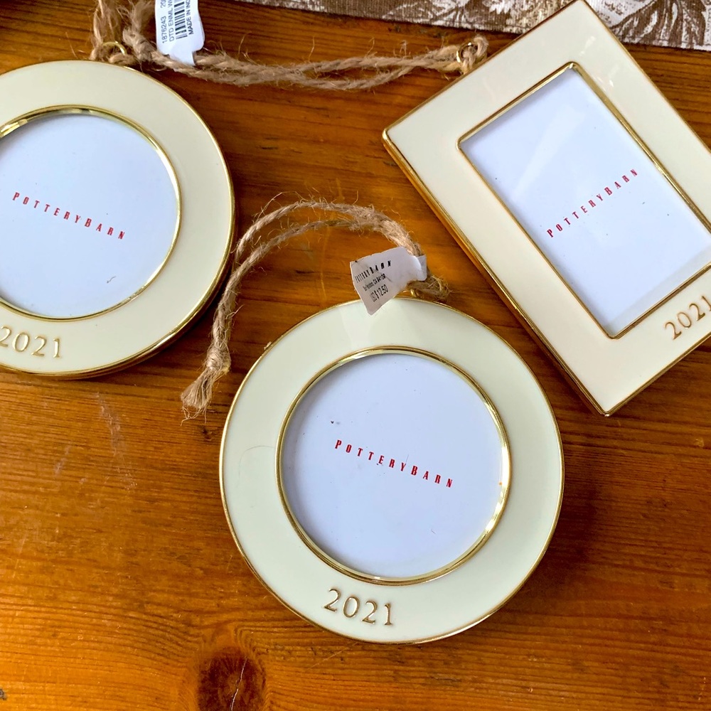 3 Pottery Barn ornaments